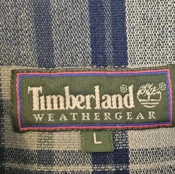 Timberland Short Sleeve Button Down Size Large EUC - Picture 5 of 8